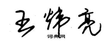 朱錫榮王煒亮草書個性簽名怎么寫