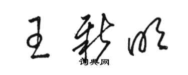 駱恆光王新明草書個性簽名怎么寫