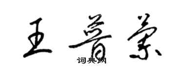 梁錦英王普蘭草書個性簽名怎么寫