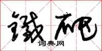 朱錫榮鐵爬草書怎么寫
