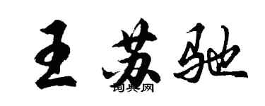 胡問遂王蘇馳行書個性簽名怎么寫