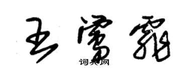 朱錫榮王鶯霏草書個性簽名怎么寫