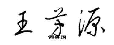 梁錦英王芳源草書個性簽名怎么寫