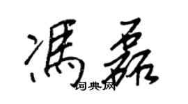 王正良馮磊行書個性簽名怎么寫