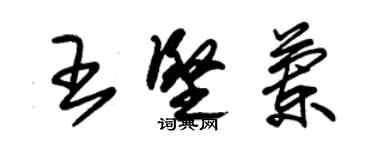 朱錫榮王堅蘭草書個性簽名怎么寫