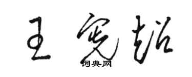 駱恆光王憲超草書個性簽名怎么寫