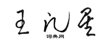 駱恆光王凡星草書個性簽名怎么寫