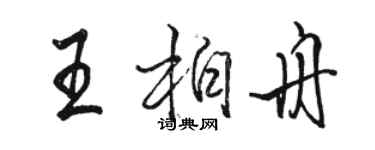 駱恆光王柏舟行書個性簽名怎么寫