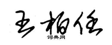 朱錫榮王柏任草書個性簽名怎么寫