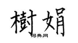 何伯昌樹娟楷書個性簽名怎么寫