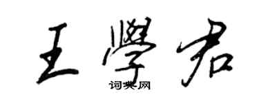 王正良王學君行書個性簽名怎么寫