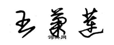 朱錫榮王菊蓮草書個性簽名怎么寫