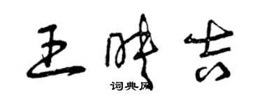 曾慶福王映吉草書個性簽名怎么寫