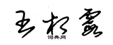 朱錫榮王相霞草書個性簽名怎么寫