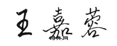 駱恆光王嘉蓉行書個性簽名怎么寫