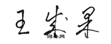 駱恆光王成果草書個性簽名怎么寫