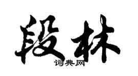 胡問遂段林行書個性簽名怎么寫