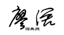 朱錫榮廖闊草書個性簽名怎么寫