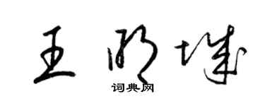 梁錦英王明城草書個性簽名怎么寫