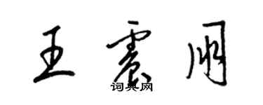 梁錦英王震朋草書個性簽名怎么寫