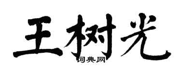 翁闓運王樹光楷書個性簽名怎么寫