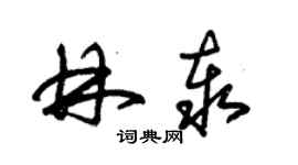 朱錫榮林泰草書個性簽名怎么寫