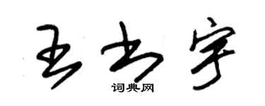 朱錫榮王書宇草書個性簽名怎么寫