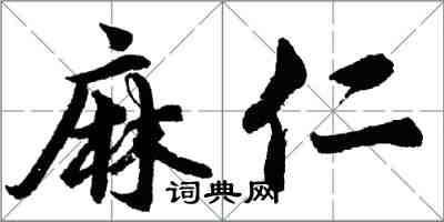 胡問遂麻仁行書怎么寫