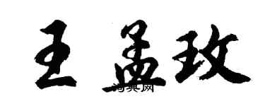 胡問遂王孟玫行書個性簽名怎么寫