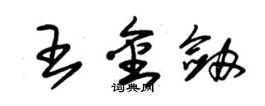 朱錫榮王金劍草書個性簽名怎么寫