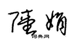 朱錫榮陸娟草書個性簽名怎么寫