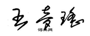 朱錫榮王夢瑤草書個性簽名怎么寫