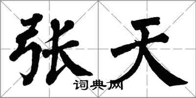 翁闓運張天楷書怎么寫