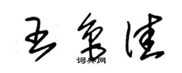 朱錫榮王魯佳草書個性簽名怎么寫
