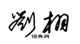 朱錫榮劉栩草書個性簽名怎么寫