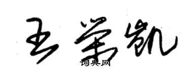 朱錫榮王榮凱草書個性簽名怎么寫