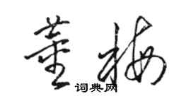 駱恆光董梅草書個性簽名怎么寫