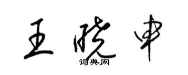 梁錦英王曉申草書個性簽名怎么寫