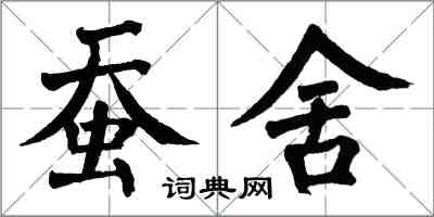 翁闓運蠶舍楷書怎么寫