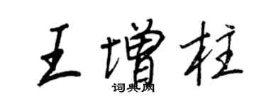 王正良王增柱行書個性簽名怎么寫