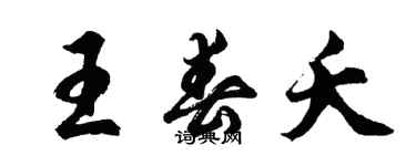 胡問遂王春夭行書個性簽名怎么寫