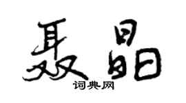 曾慶福聶晶行書個性簽名怎么寫