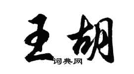 胡問遂王胡行書個性簽名怎么寫