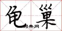 周炳元龜巢楷書怎么寫