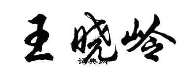 胡問遂王曉嶺行書個性簽名怎么寫