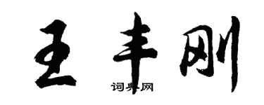 胡問遂王豐剛行書個性簽名怎么寫