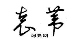 曾慶福袁葦草書個性簽名怎么寫