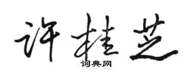 駱恆光許桂芝行書個性簽名怎么寫