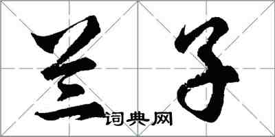 胡問遂蘭子行書怎么寫