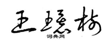 曾慶福王環樹草書個性簽名怎么寫
